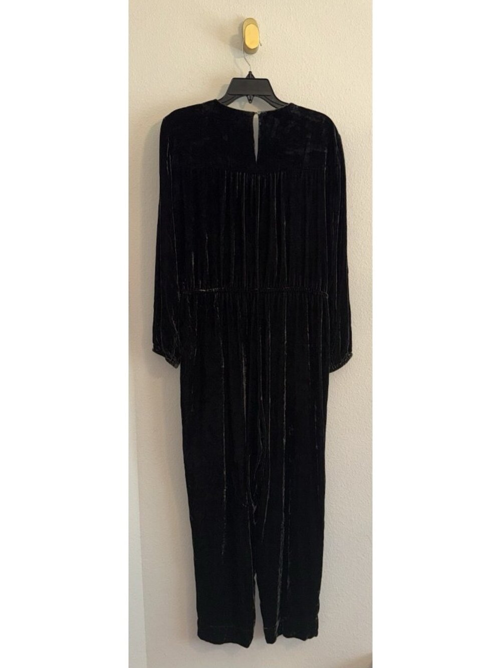 Sundance Aviana Velvet Wrap Pants Jumpsuit Long Sleeve Womens M Medium Gray - Picture 6 of 6